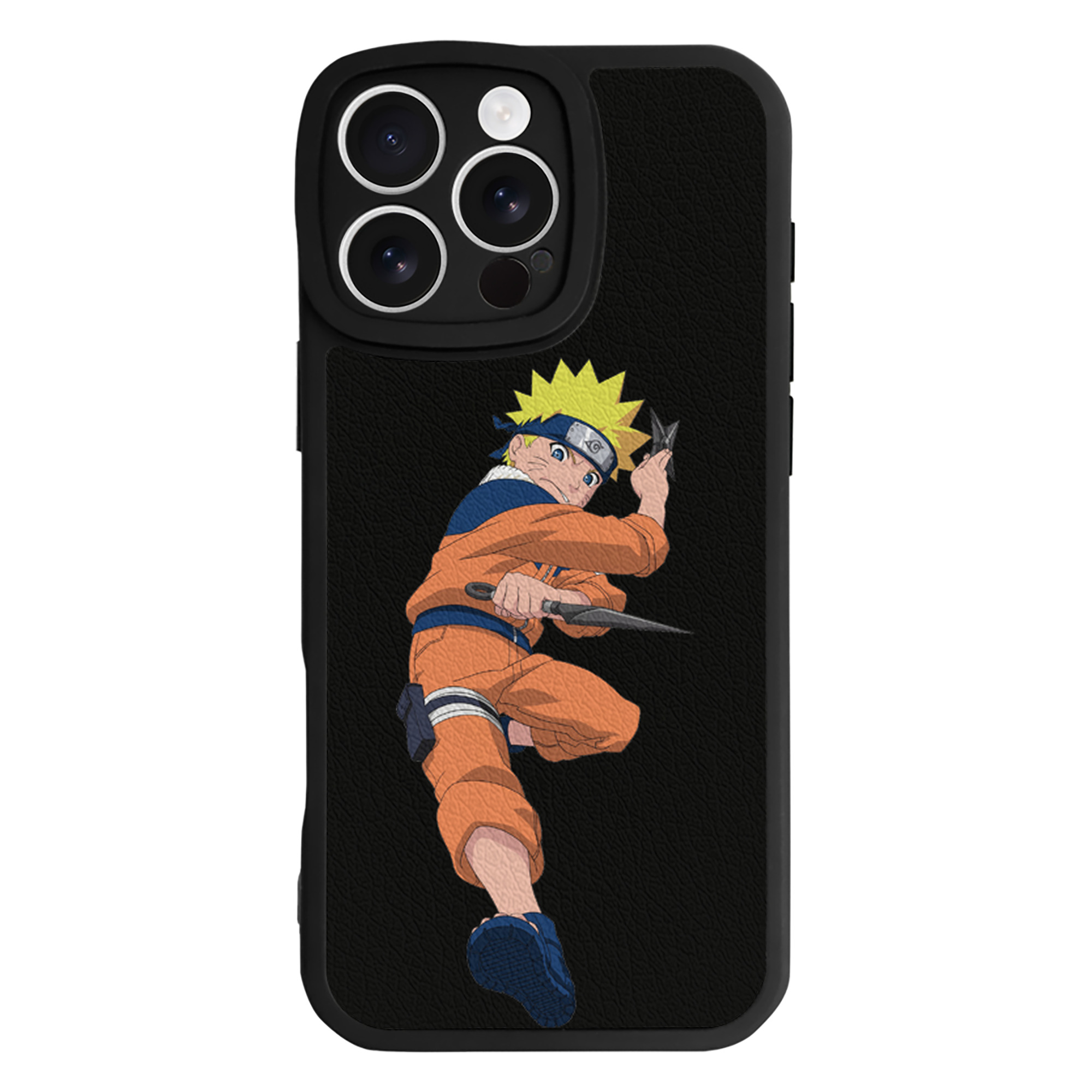 （画像用） NARUTO -ナルト- うずまき ナルト Uzumaki Naruto 【iPhone 16シリーズ対応】シリコンスマホケース（レザー調） 材質：シリコン